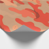 Papier Cadeau Camo rouge (Coin)
