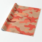 Papier Cadeau Camo rouge (Déroulé)
