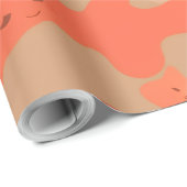 Papier Cadeau Camo rouge (Coin rond)