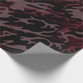 Papier Cadeau Camo rouge foncé (Coin)