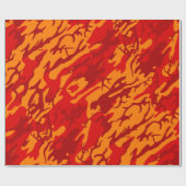 Papier Cadeau Camo rouge lave (Plat)