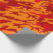 Papier Cadeau Camo rouge lave (Coin)