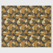 Papier Cadeau Camo Suédois Avancé Brown (Plat)