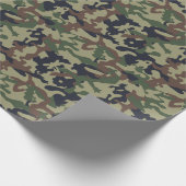 Papier Cadeau Camo sympa - Woodland Green (Coin)