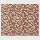 Papier Cadeau Camo Tan Désert (Plat)