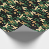 Papier Cadeau Camo Vert (Coin)