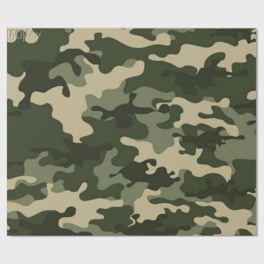Papier Cadeau camouflage (Plat)