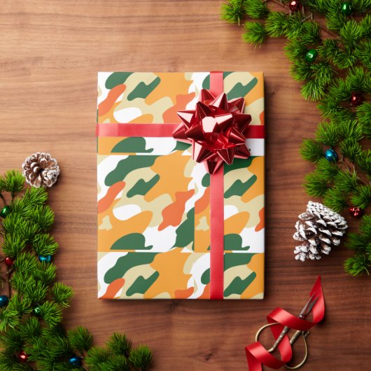 Papier Cadeau camouflage (Cadeau de vacances)
