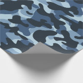 Papier Cadeau Camouflage bleu (Coin)