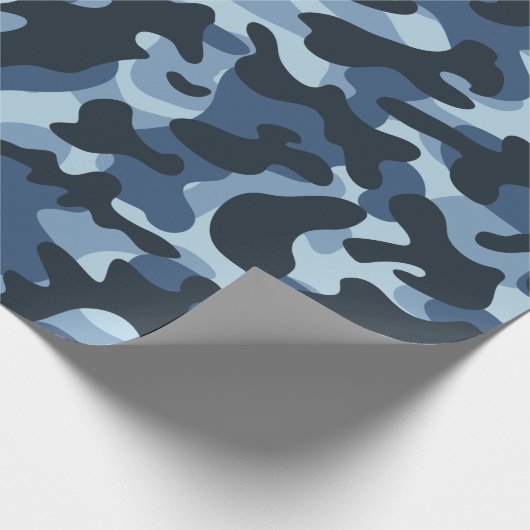 Papier Cadeau Camouflage bleu (Coin)