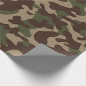Papier Cadeau Camouflage Bois Profond (Coin)