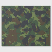 Papier Cadeau Camouflage Camo Green Armée de Forêt Militaire (Plat)