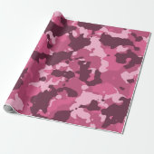 Papier Cadeau Camouflage Camo Pink (Déroulé)