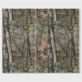 Papier Cadeau Camouflage Camouflage d'arbre forestier Nature Cha (Plat)