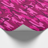 Papier Cadeau Camouflage Camouflage Fuchsia rose chaud Motif (Coin)