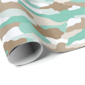 Papier Cadeau Camouflage côtier (Coin rond)