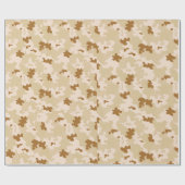 Papier Cadeau Camouflage de désert (Plat)