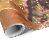 Papier Cadeau Camouflage de Fall Forest Bush (Coin rond)