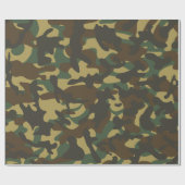 Papier Cadeau Camouflage de forêt  (Plat)