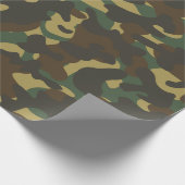 Papier Cadeau Camouflage de forêt (Coin)