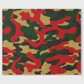 Papier Cadeau Camouflage de Noël (Plat)