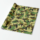 Papier Cadeau Camouflage des bois (Déroulé)
