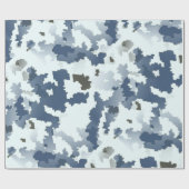 Papier Cadeau Camouflage d'hiver (Plat)