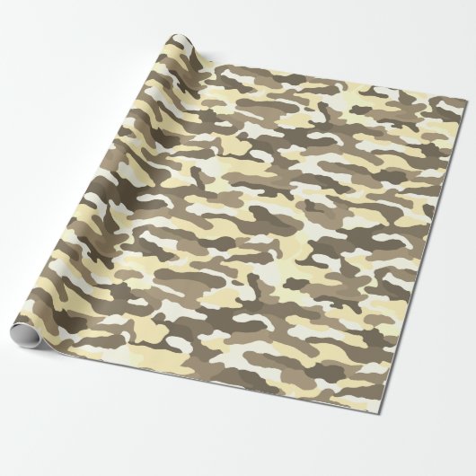 Papier Cadeau Camouflage du désert (Déroulé)