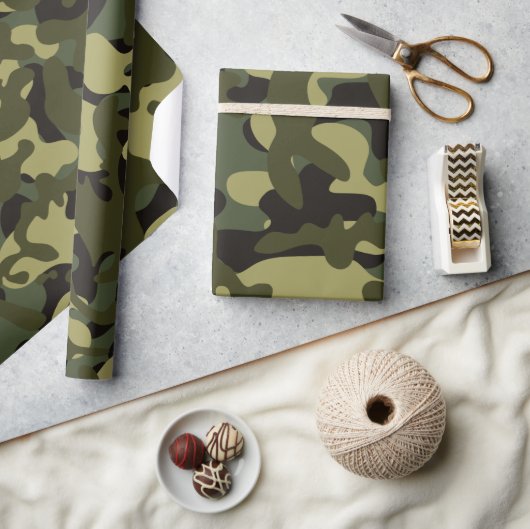 Papier Cadeau Camouflage Euro Spring (Artisanat)
