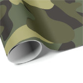 Papier Cadeau Camouflage Euro Spring (Coin rond)