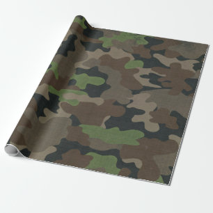 Papier Cadeau Camouflage militaire inspiré Tactique Extérieur