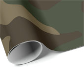 Papier Cadeau camouflage militaire motif uniforme de soldat de l (Coin rond)