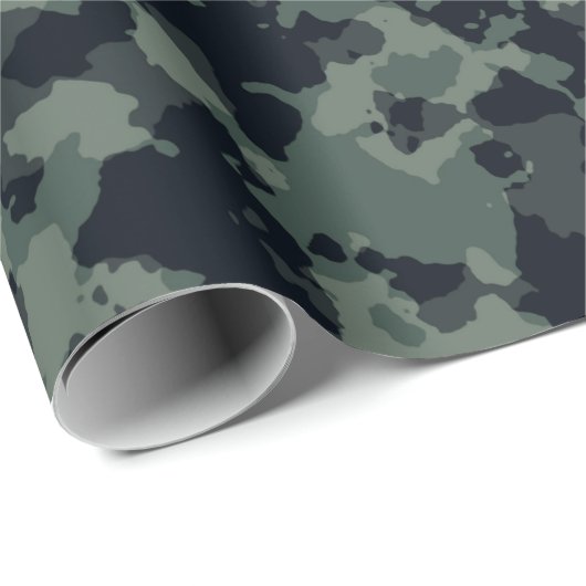 Papier Cadeau Camouflage military texture (Coin rond)