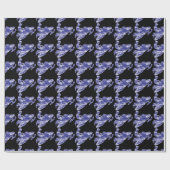 Papier Cadeau Camouflage Motoneige bleu (Plat)