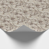 Papier Cadeau Camouflage numérique de style désert (Coin)