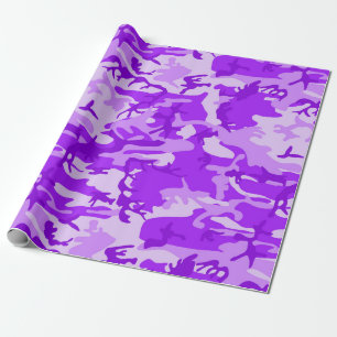 Papier Cadeau Camouflage pourpre