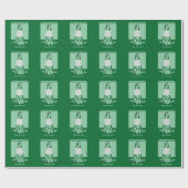 Papier Cadeau Camouflage rd cône drôle de cône de circulation (Plat)