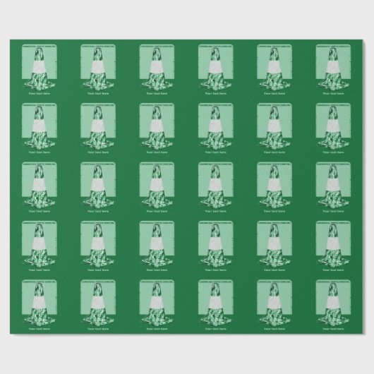 Papier Cadeau Camouflage rd cône drôle de cône de circulation (Plat)