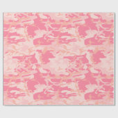 Papier Cadeau Camouflage rose, Armée (Plat)