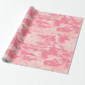 Papier Cadeau Camouflage rose, Armée (Déroulé)