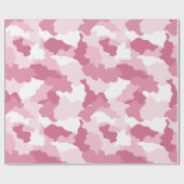 Papier Cadeau Camouflage rose Fille Motif framboise (Plat)