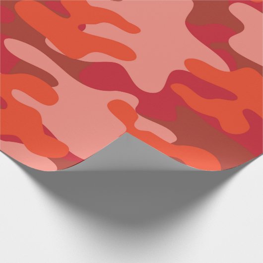 Papier Cadeau Camouflage rouge (Coin)