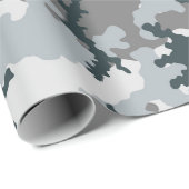 Papier Cadeau Camouflage urbain (Coin rond)