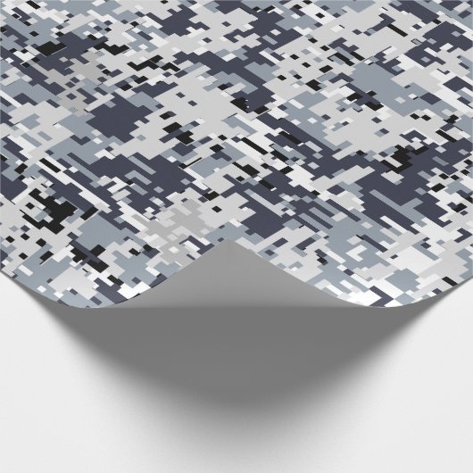 Papier Cadeau Camouflage urbain de Digitals d'argent de style (Coin)