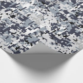 Papier Cadeau Camouflage urbain de Digitals de gris argenté de (Coin)