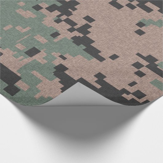 Papier Cadeau Camouflage vert (Coin)