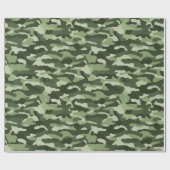 Papier Cadeau Camouflage vert (Plat)