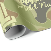 Papier Cadeau Camouflage vert Auscam (Coin rond)