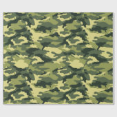 Papier Cadeau Camouflage vert militaire Motif (Plat)