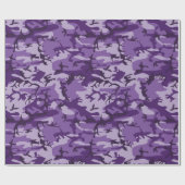 Papier Cadeau Camouflage Violet, Militaire, Armée (Plat)
